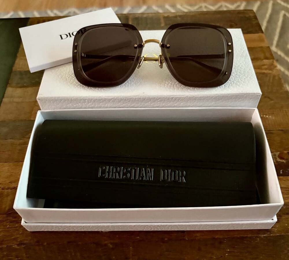 Dior UltraDior 65mm Oversize Square Sunglasses 65mm Brown